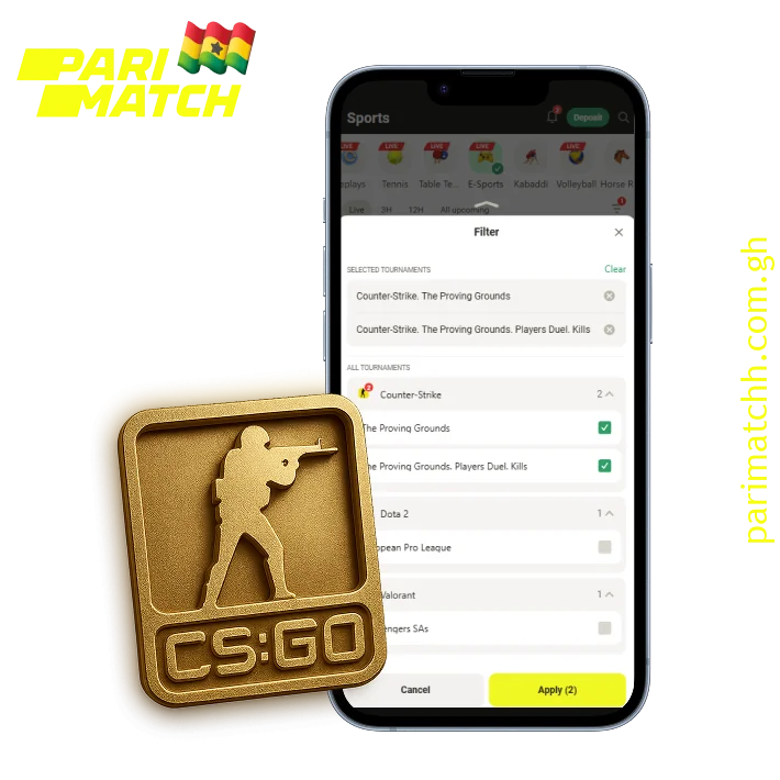 Parimatch gives CS:GO fans in Ghana a convenient and diverse betting experience