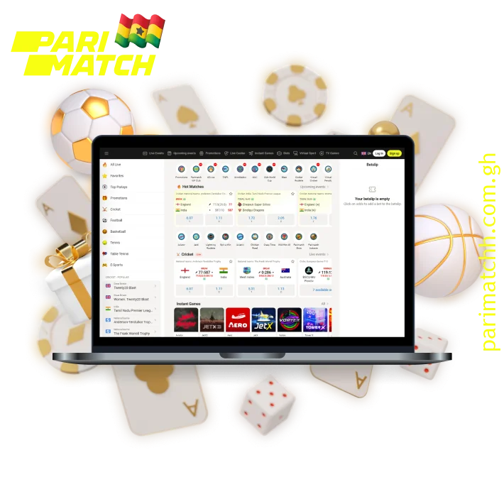 Parimatch is a secure website in Ghana for online sports betting and casino games
