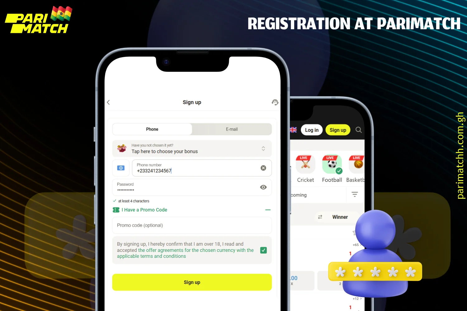 Guide to registering on Parimatch for new players from Ghana