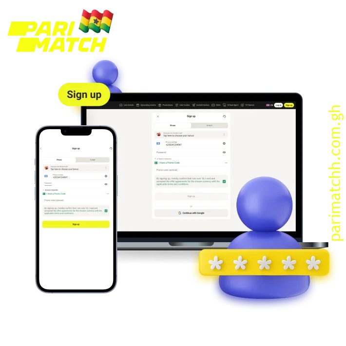 Sign up with Parimatch in minutes to access top sports and casino games in Ghana